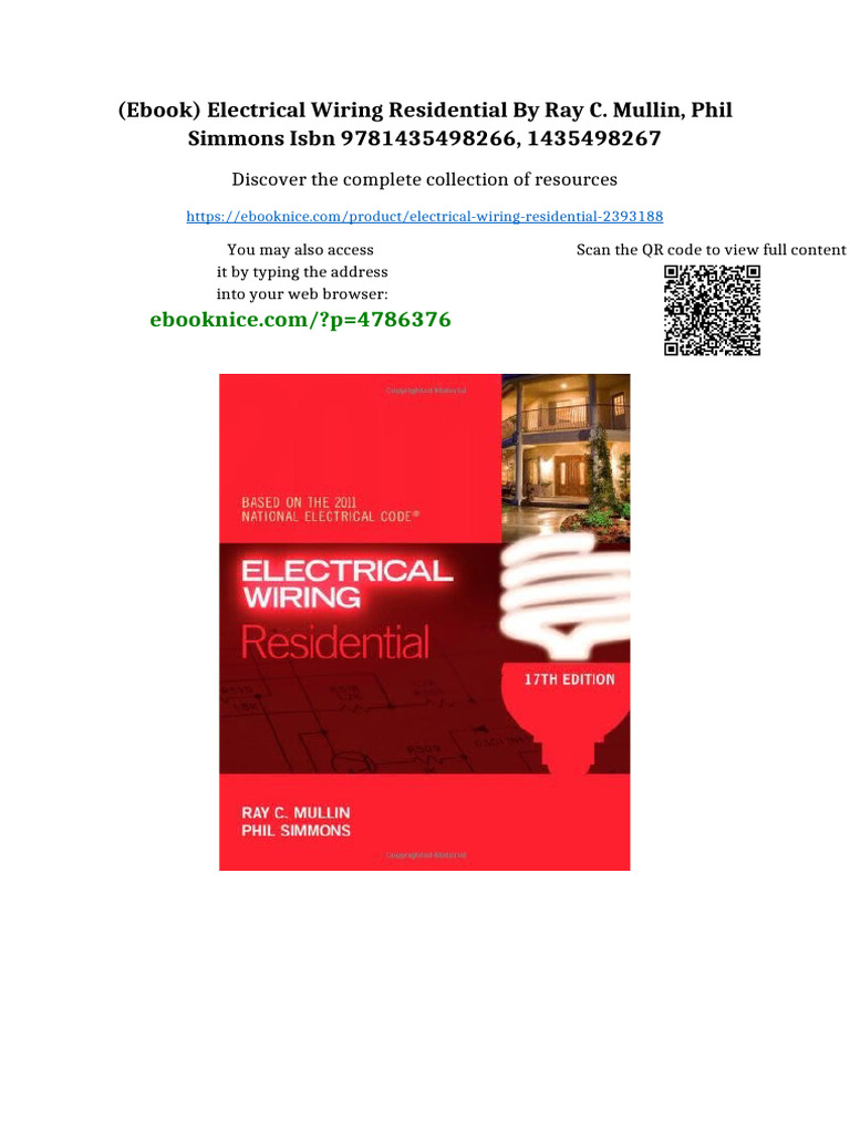 (Ebook) Electrical Wiring Residential by Ray C. Mullin, Phil Simmons ...