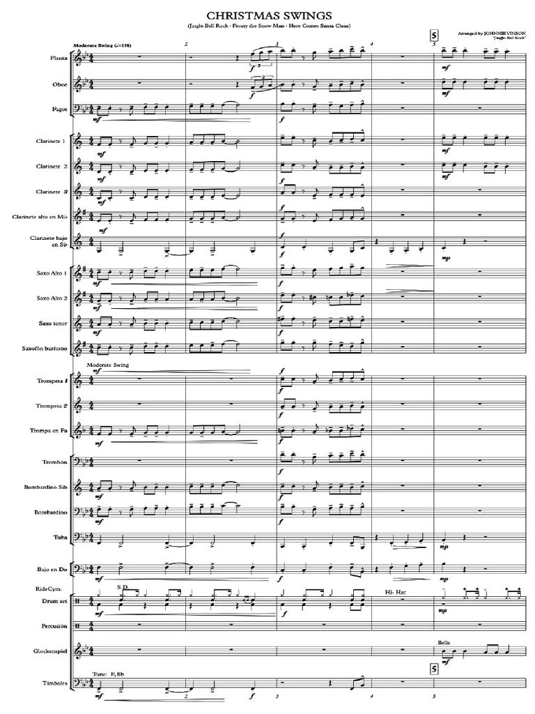 Christmas Swings Partitura y Partes | PDF