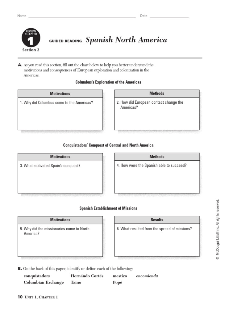 1.2 Guided Reading | PDF | Conquistador | Christopher Columbus