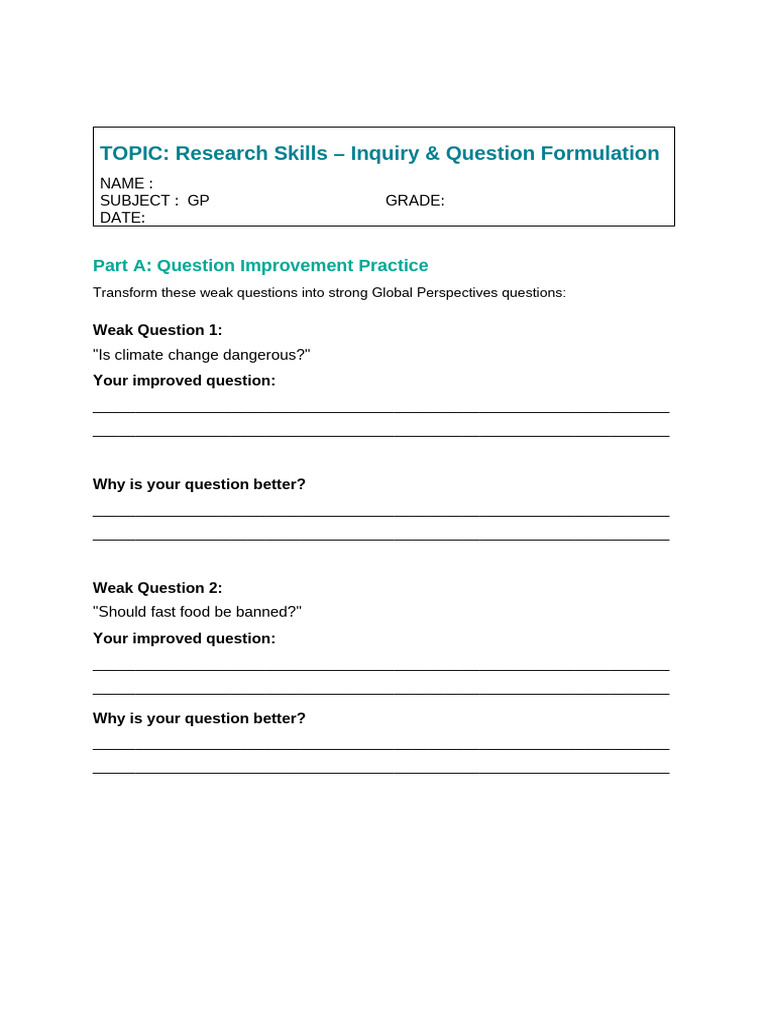 Research Question | PDF
