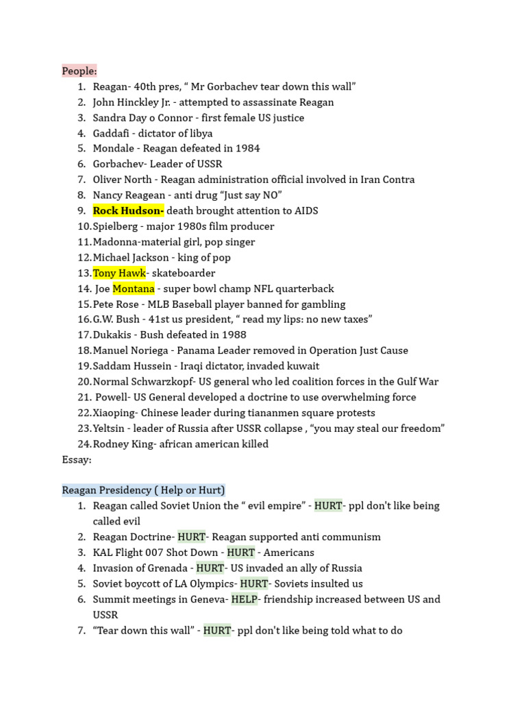 Age of Republican Notes | PDF | Ronald Reagan | Iran–Contra Affair