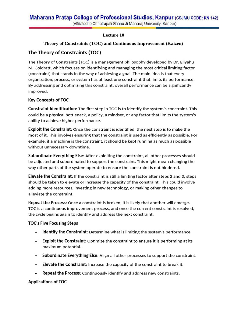 Lecture 10 | PDF