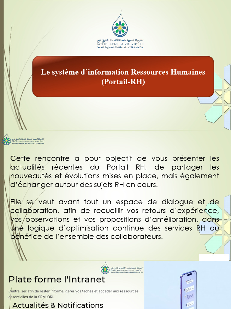 Présentation Du Portail RH | PDF | Gestion des ressources humaines ...