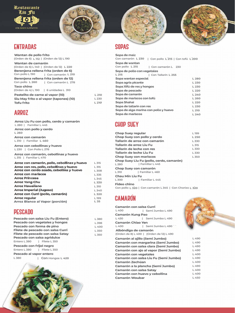 Menu 2025 | PDF