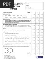 Mini Mental State Examination (MMSE) | PDF | Foreign Language Studies ...