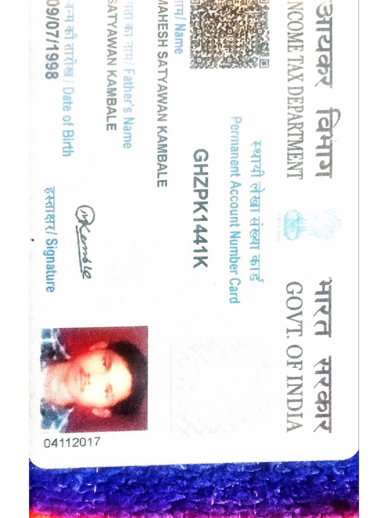 pan Card | PDF