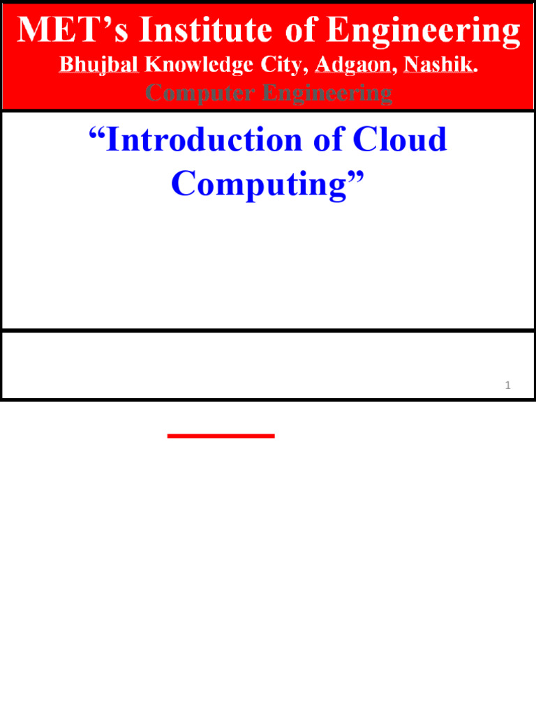 Final Unit i Cc 2022 | PDF | Cloud Computing | Software As A Service