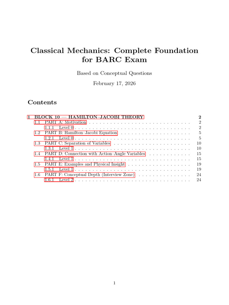 Hamilton Jacobi Theory | PDF | Hamiltonian Mechanics | Partial ...