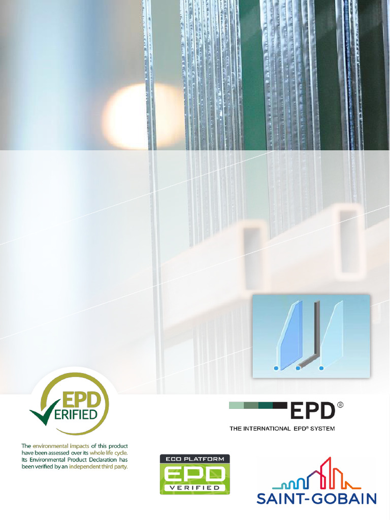 01-Double Glazed Climaplus Saint Gobain EPD | PDF | Materials