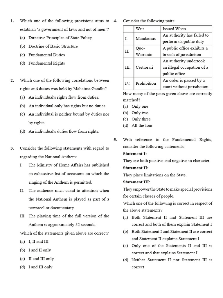 Open Test 3 Q For Prelims 2026 | PDF | International Labour ...