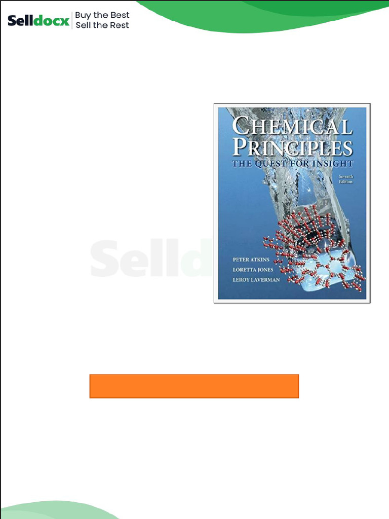 Solution Manual For Chemical Principles The Quest For Insight 7th Edition by Peter Atkins | PDF ...