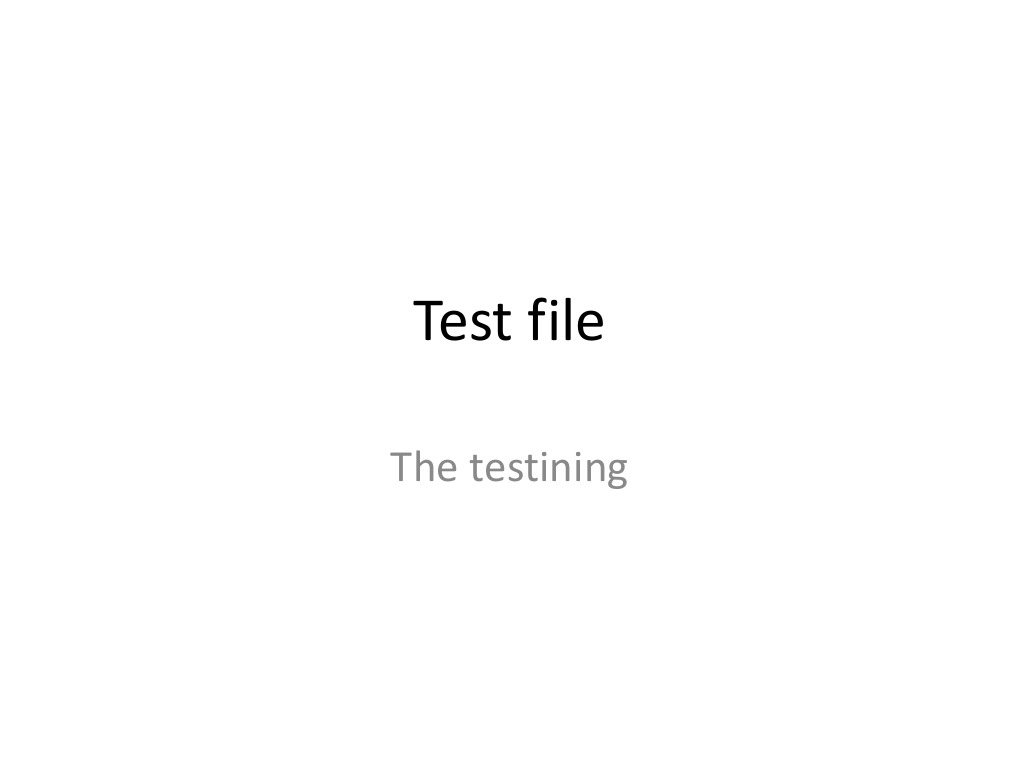 Another Test File | PDF