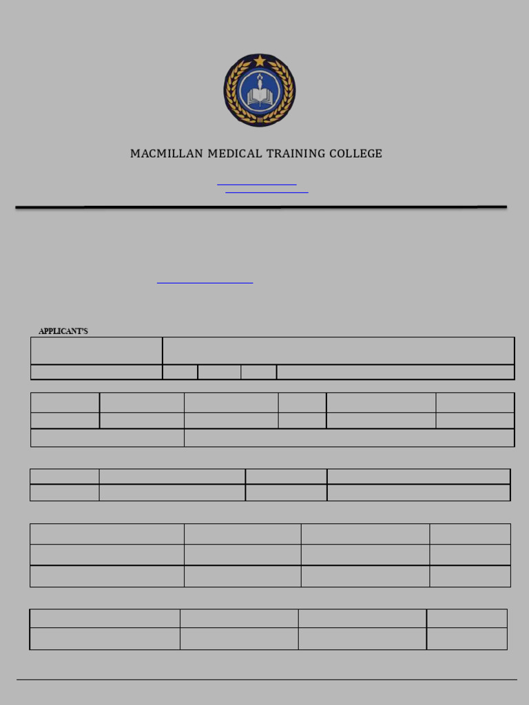 MMTC Application Form 2026 | PDF