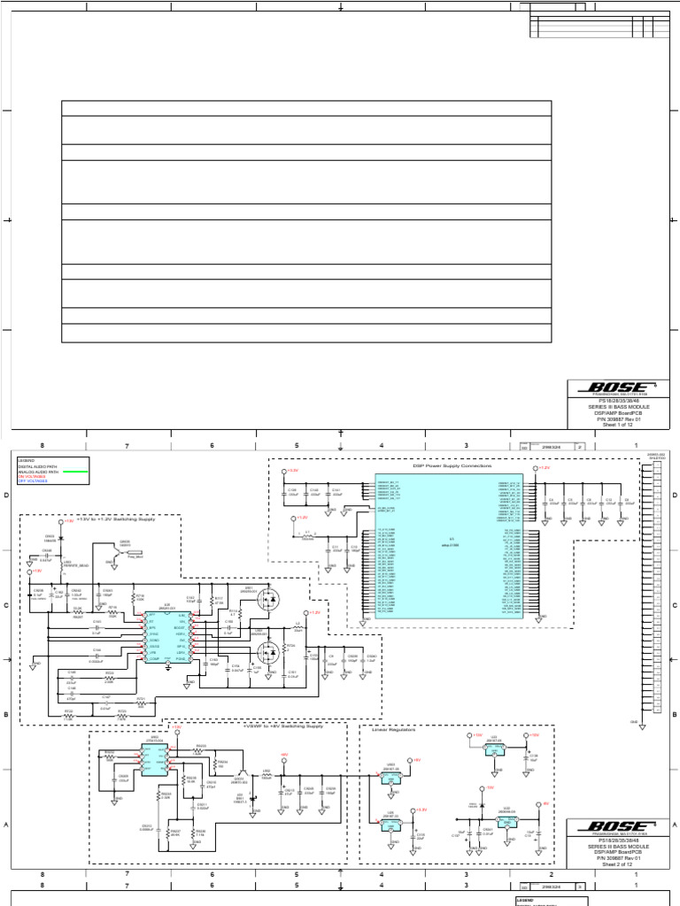 DSP PCB 298324 Schematic and Component Location | PDF | Amplifier ...
