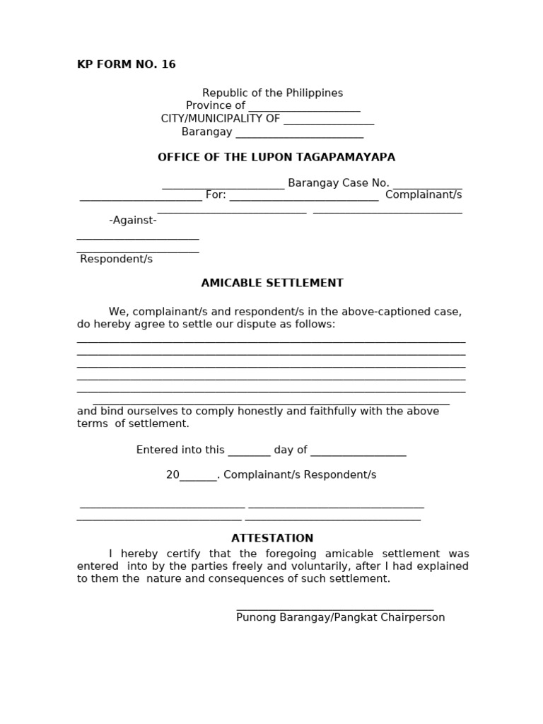 KP Form 16 | PDF