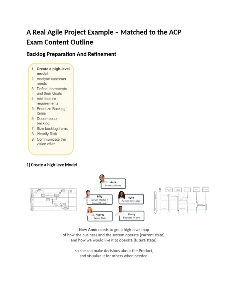 A Real Agile Project Example-Backlog Preparation and Refinement | PDF