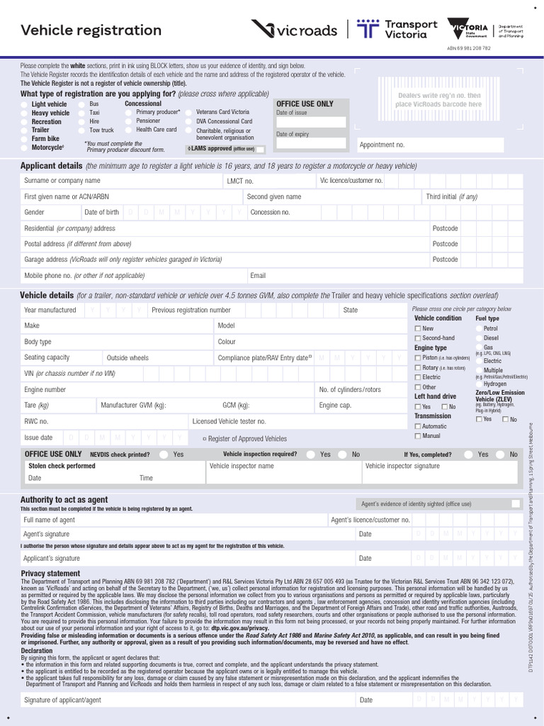 Vehicle Registration | PDF | Trailer (Vehicle) | Engines