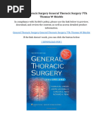 General Thoracic Surgery General Thoracic Surgery 7th Thomas W