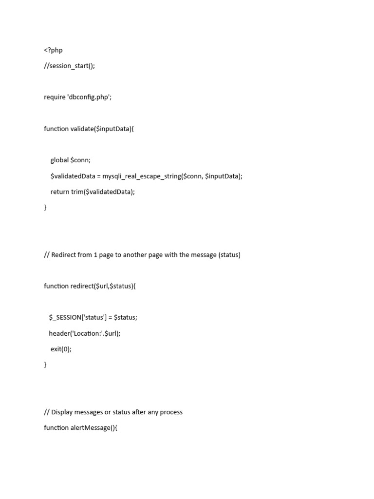 Php Functions | PDF | Table (Database) | Data Management