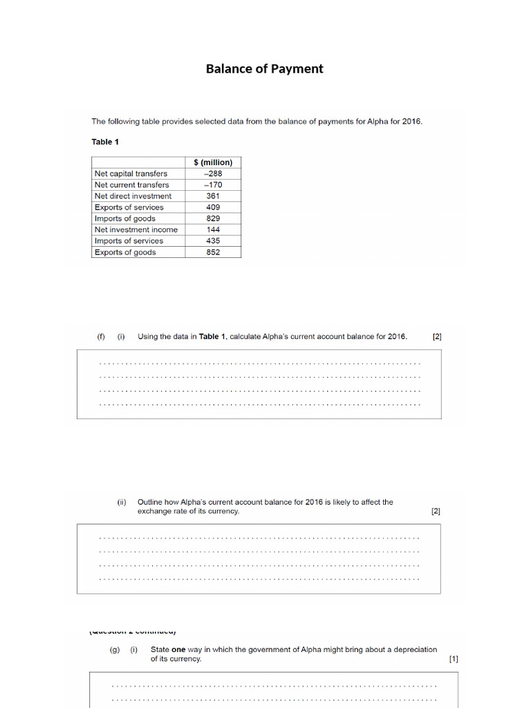 BOP Worksheet (1) | PDF