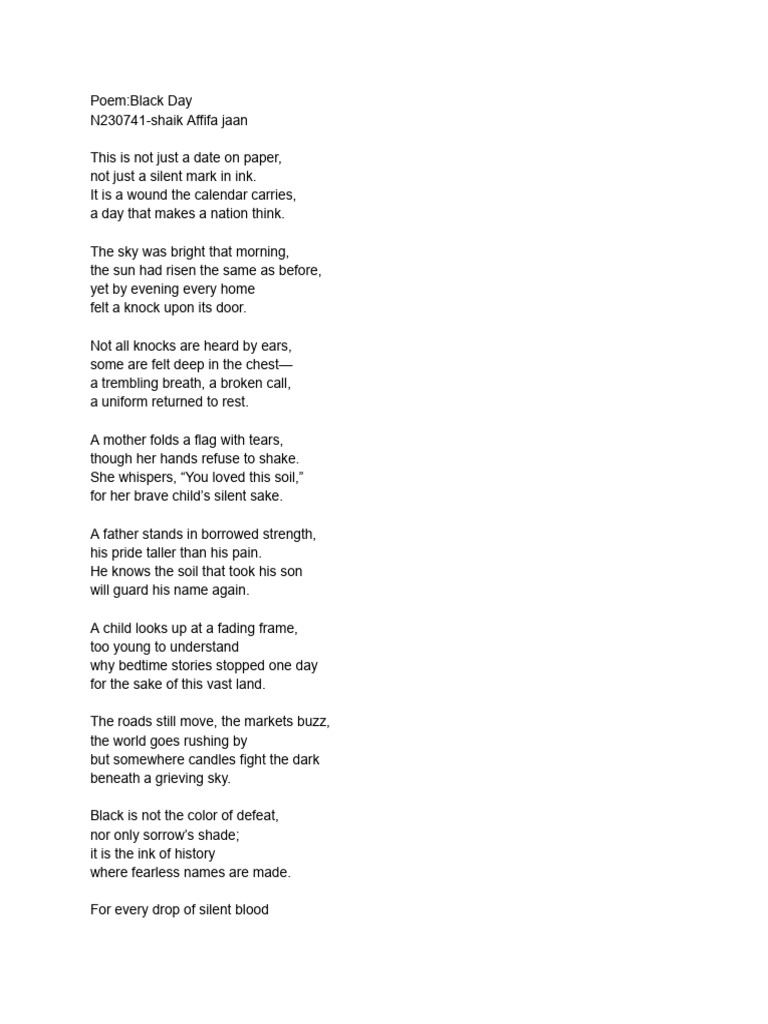 Poem | PDF