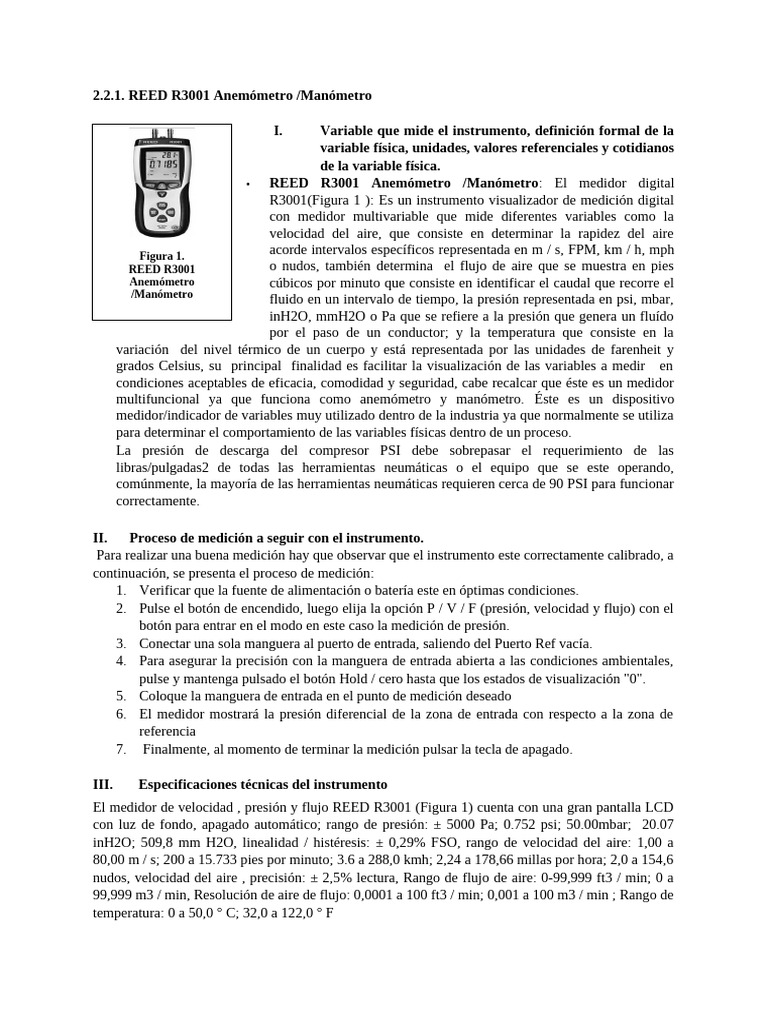 Instrumentacion - Presion | PDF | Medición | Calibración