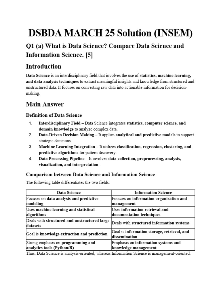 Dsbda March 25 Solution (Insem) | PDF | Data Science | Skewness