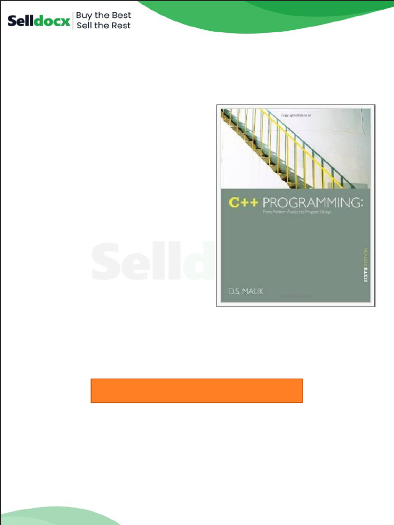 Test Bank for c Programming From Problem Analysis to Program Design 6th ...