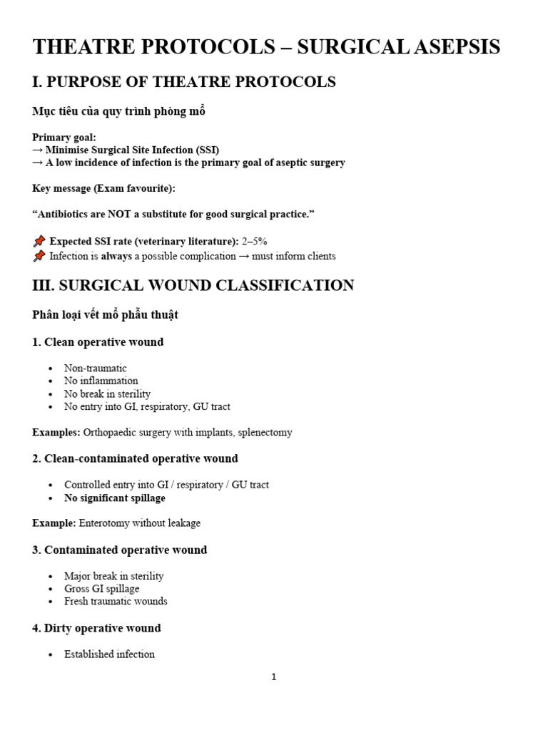 Theatre Protocols | PDF | Surgery | Wound