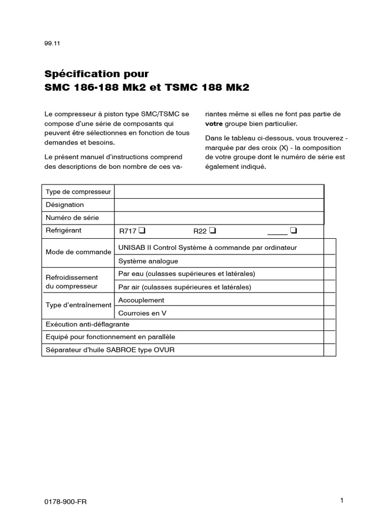 SMC 186-188 TSMC 188 Mk2-FR | PDF | Ingénierie mécanique | Gaz