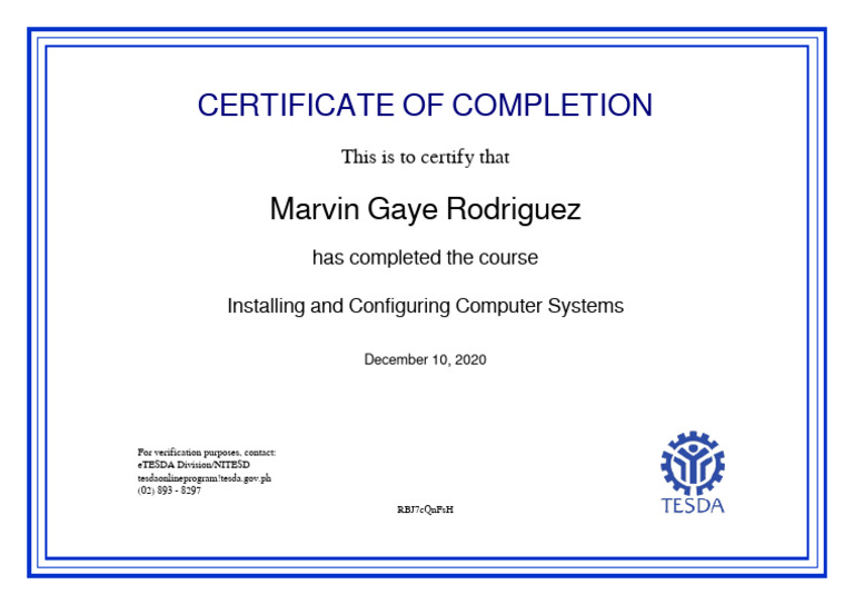 Install and Configure - Certificate of Completion | PDF