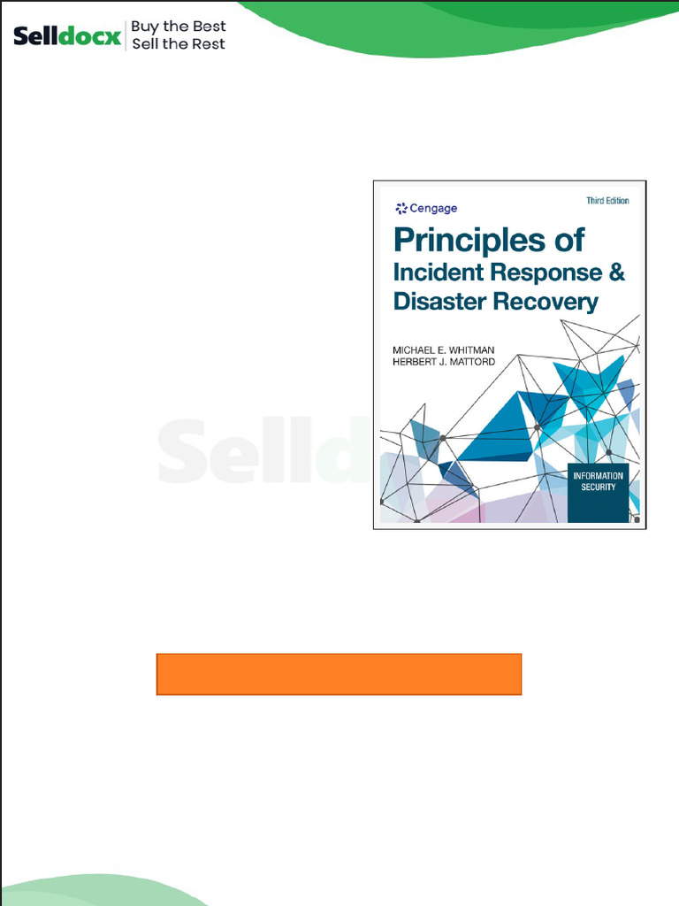 Test Bank for Principles of Incident Response and Disaster Recovery 3rd ...