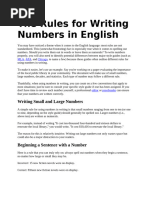 Guidelines for Numbers in Academic Writing | PDF | Information | Comma