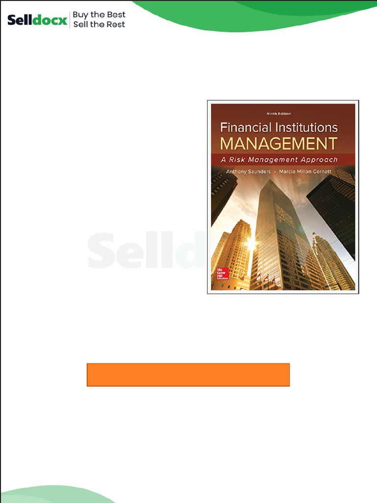 Solution Manual For Financial Institutions Management A Risk Management Approach 9th Edition by ...
