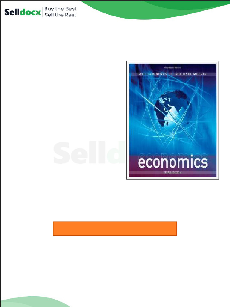 Test Bank for Economics 9th Edition by William Boyes | PDF | Economies ...