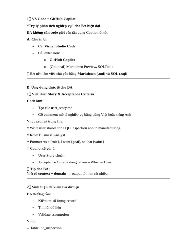 AI and BA Documentation | PDF