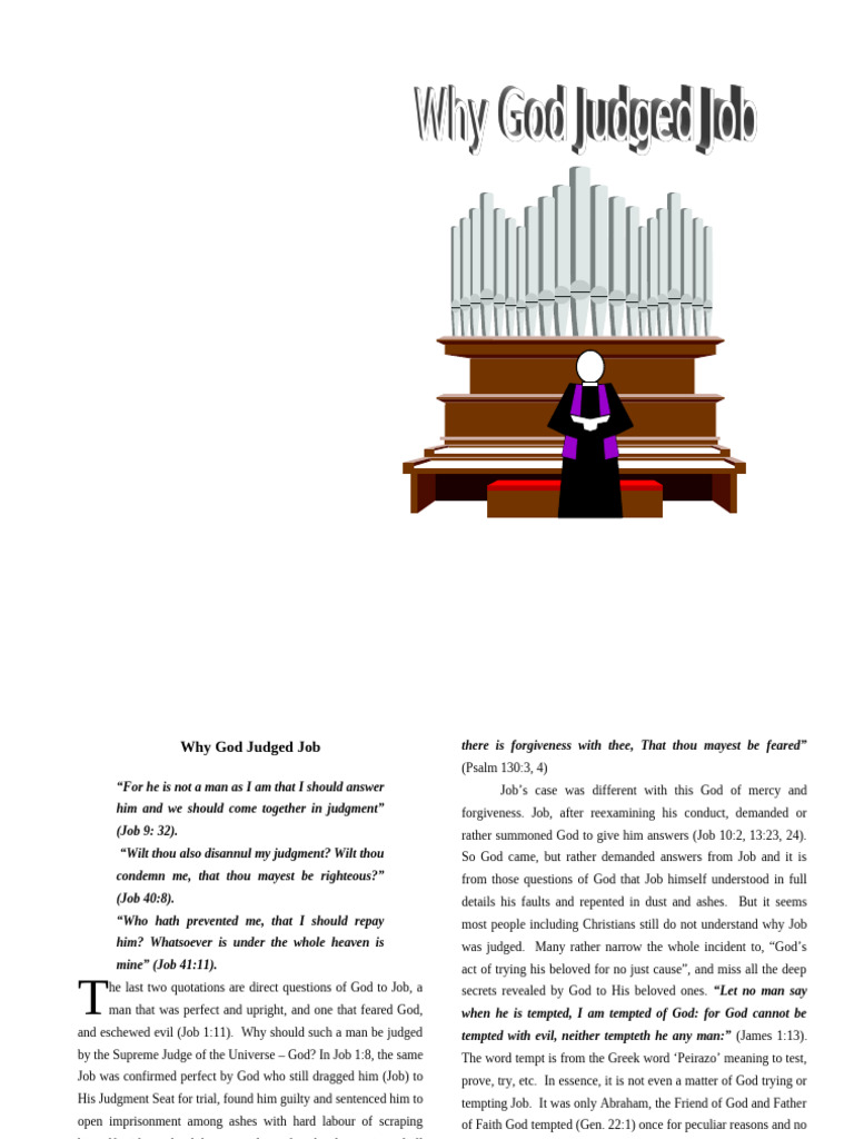 Why God Judged Job | PDF | Sin | Satan