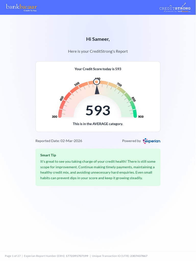 Credit Report 467075246 En | PDF | Credit | Finance & Money Management
