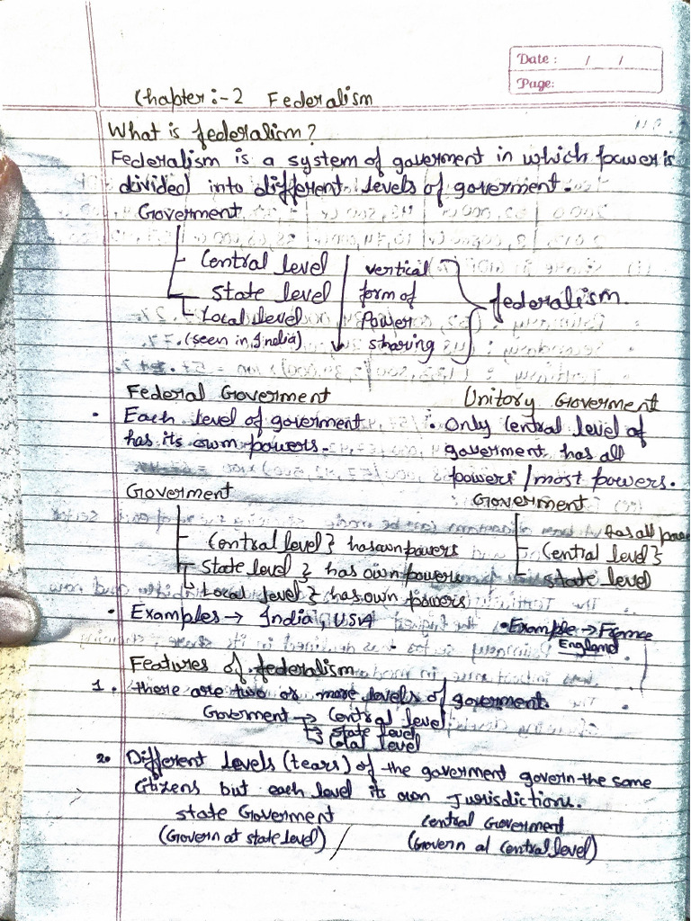 Federalism Notes | PDF