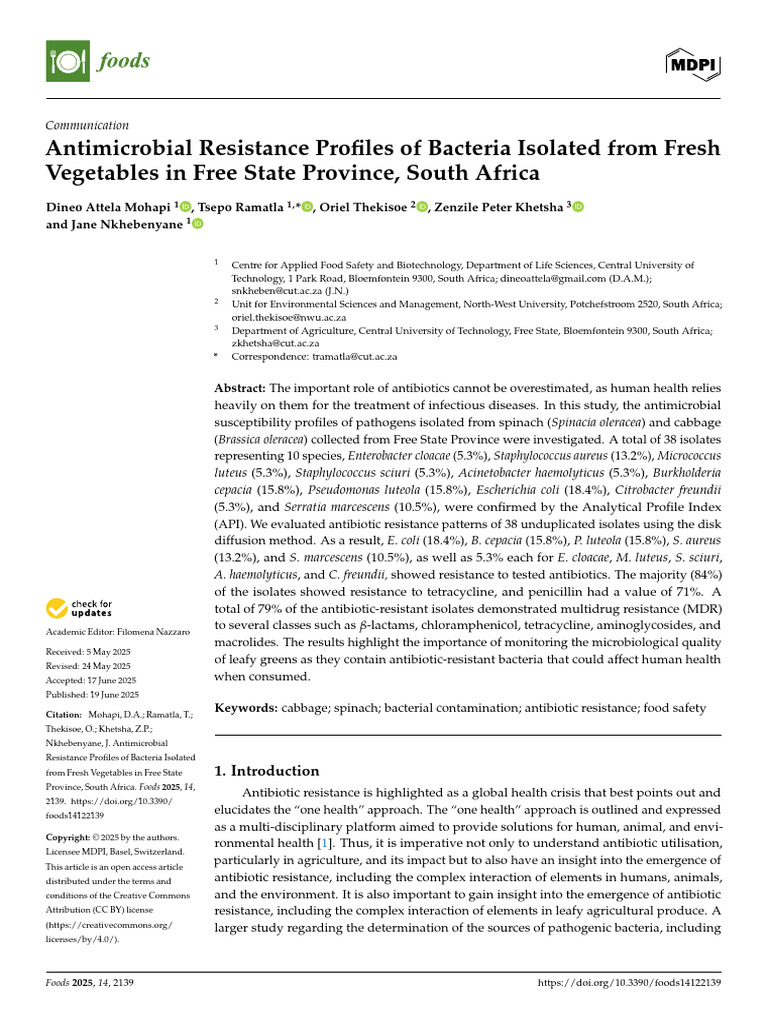Antimicrobial Resistance Profiles of Bacteria Isol | PDF ...