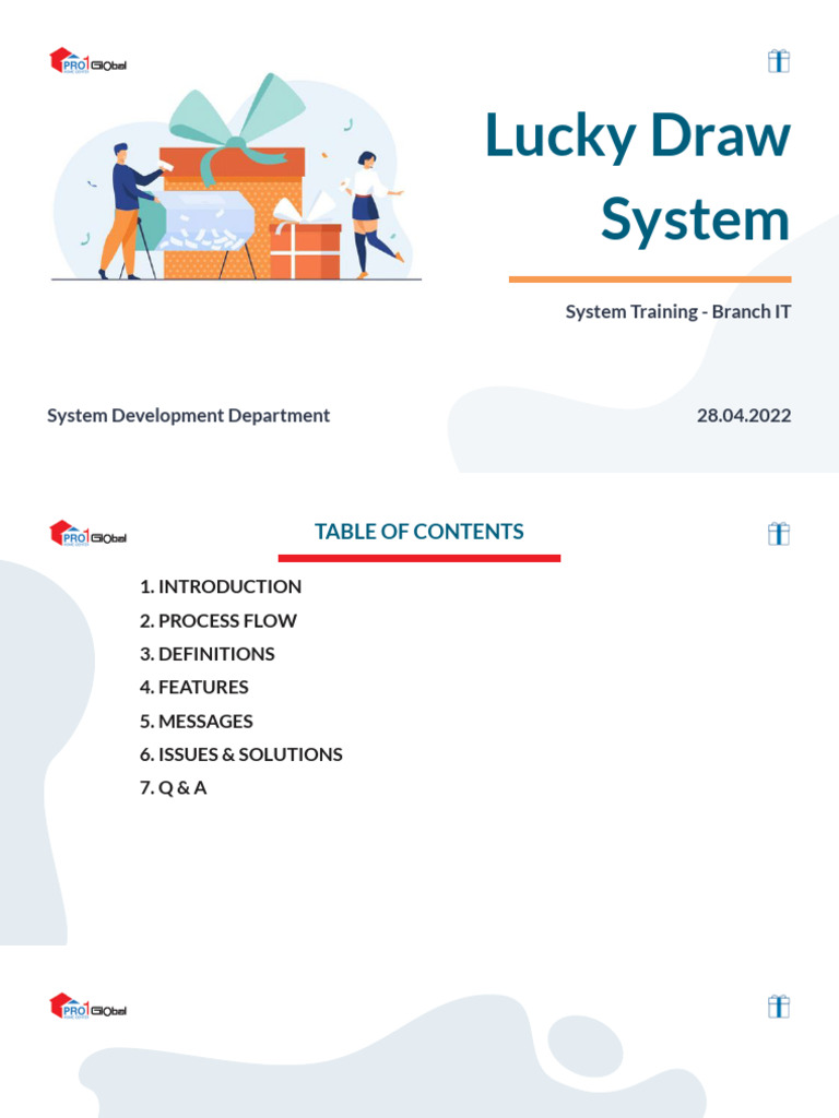 Lucky Draw System Branch IT Traninig 28042022.Pptx | PDF
