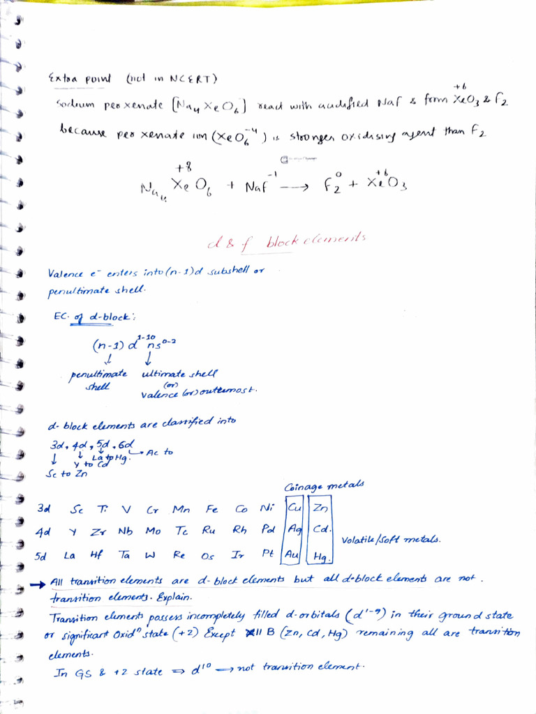 D & F Block Notes | PDF