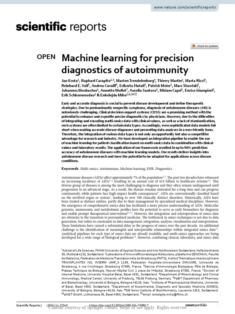 Machine Learning for Precision Diagnostics of Auto | PDF