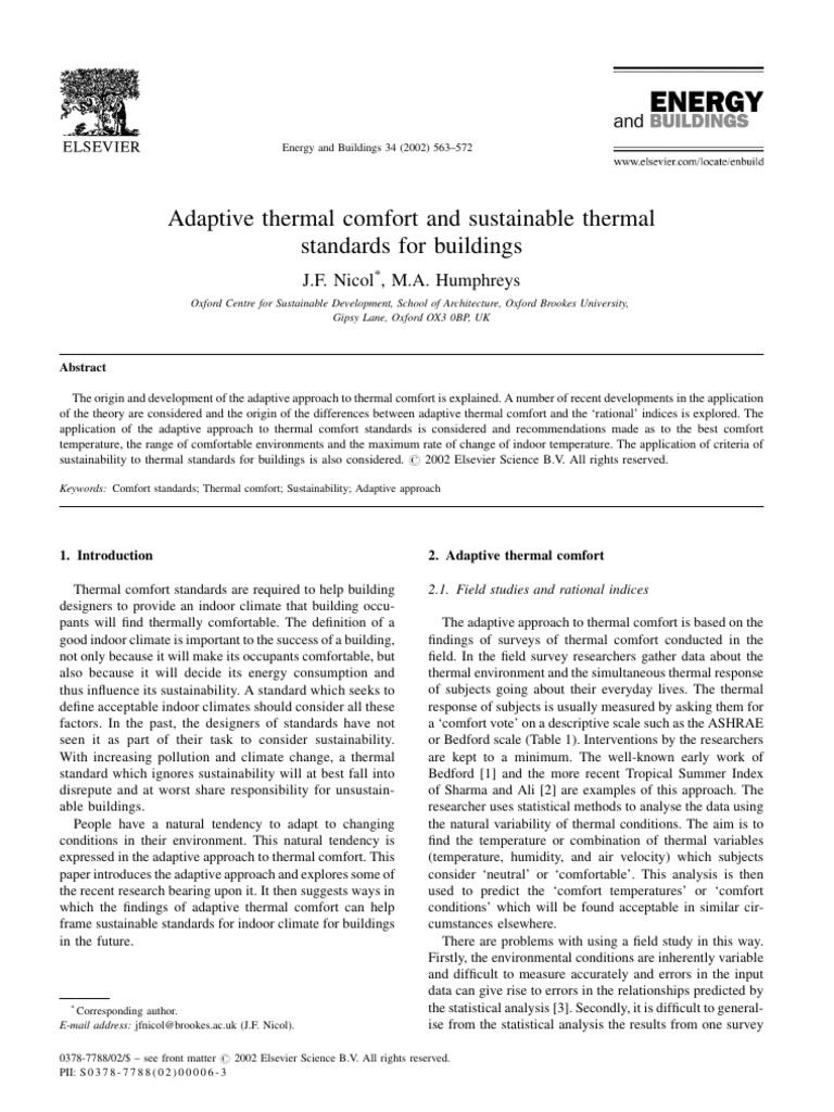 2002_Adaptive Thermal Comfort and Sustainable Thermal Standards for ...