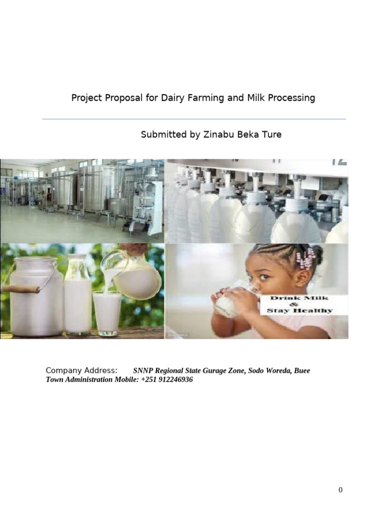 Project Proposal On-Dairy Farm & Milk Processing | PDF | Net Present ...