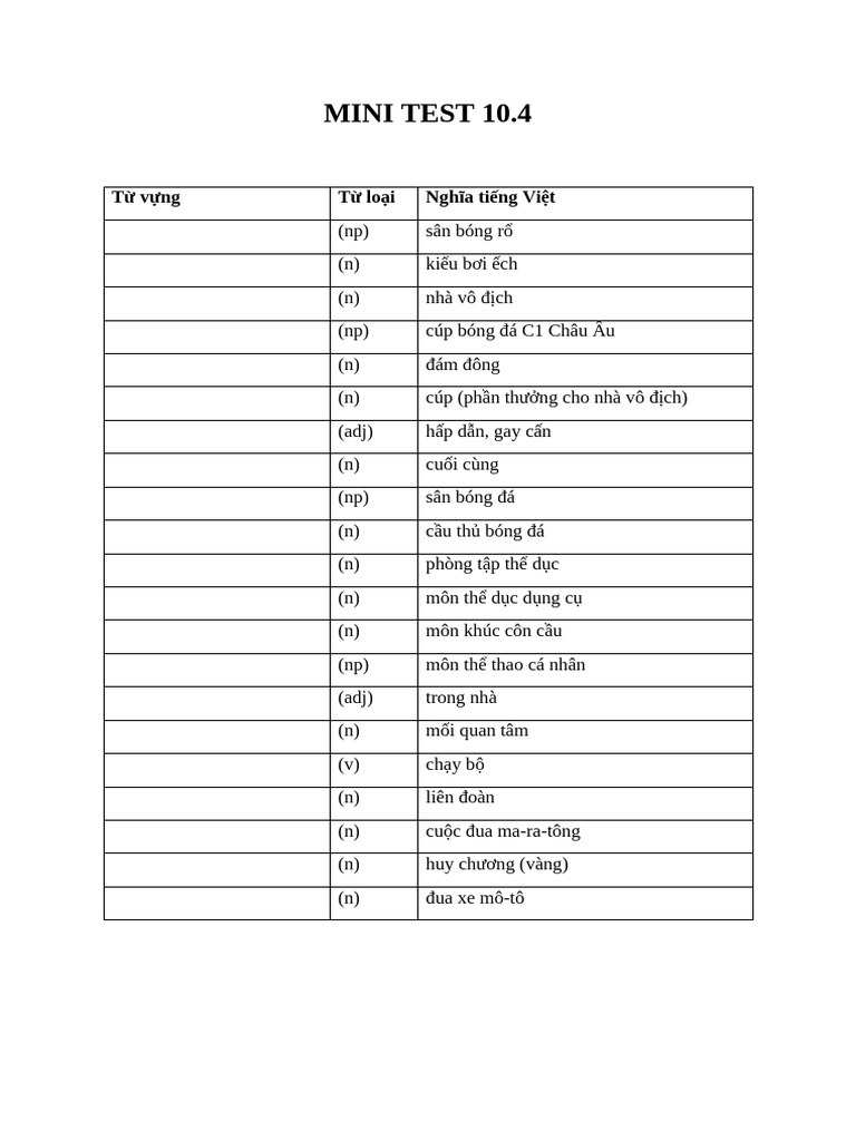 Mini Test 10.4 | PDF
