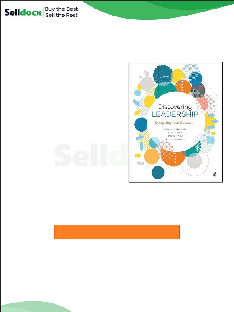 Test Bank Discovering Leadership Designing Your Success 1st Edition by ...