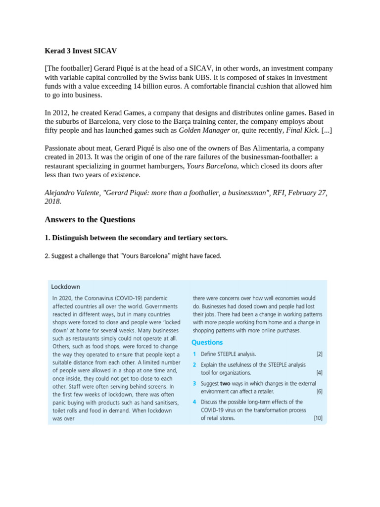 Case Studies Business Chapter 1 | PDF