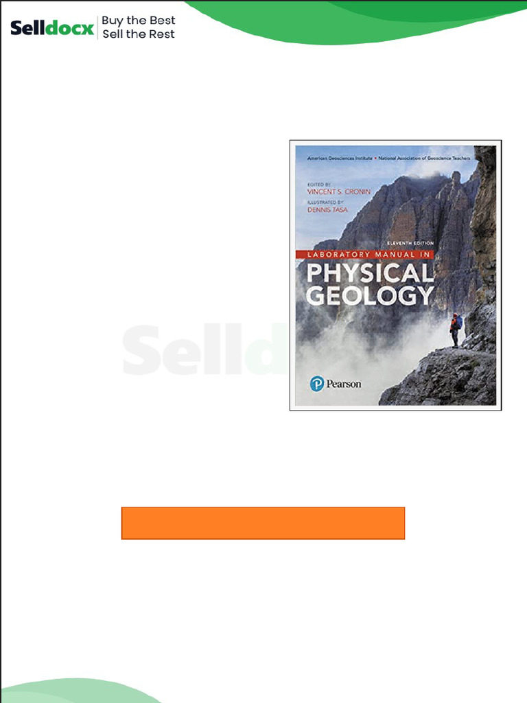 Solution Manual For Laboratory Manual in Physical Geology 11th Edition ...
