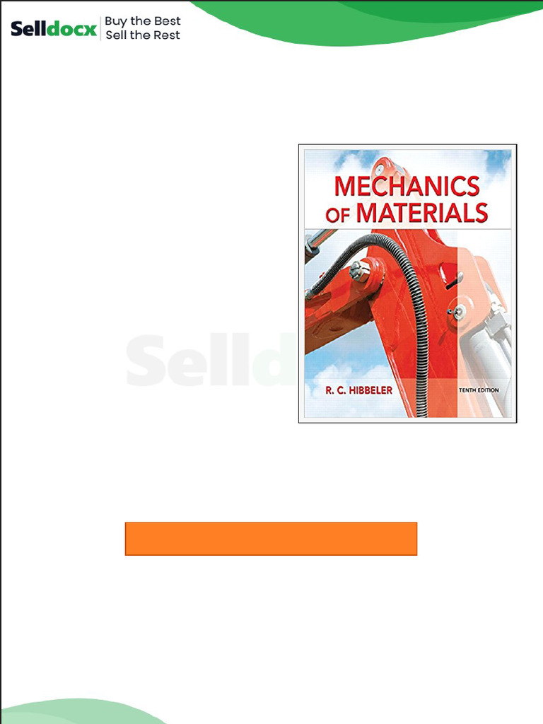 Solution Manual For Mechanics of Materials 10th Edition by Russell C ...